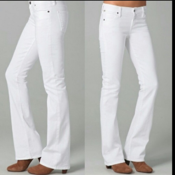 CITIZEN OF HUMANITY Kelly Stretch Low Waist Bootcut White Jean 29